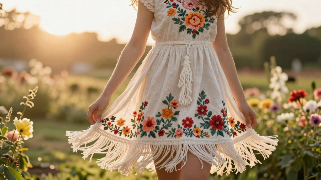 best floral fringe dresses