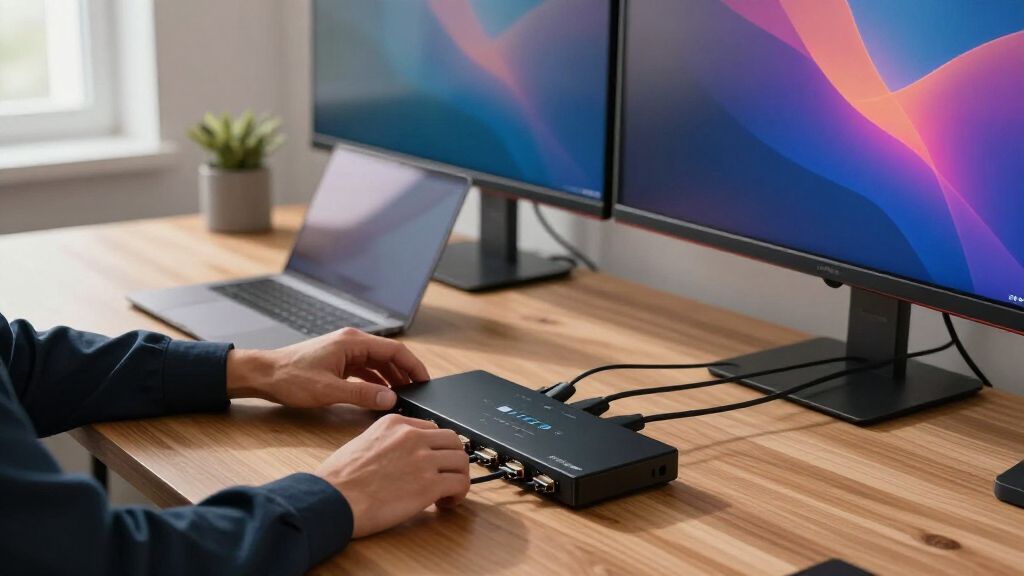 kvm switch dual monitor 4k 120hz