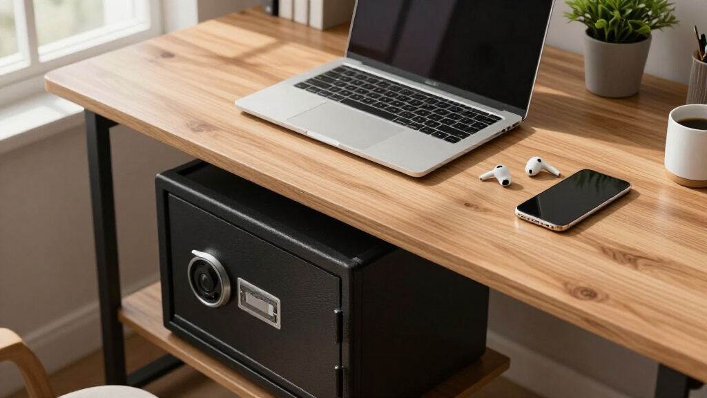 Under desk safe for office security