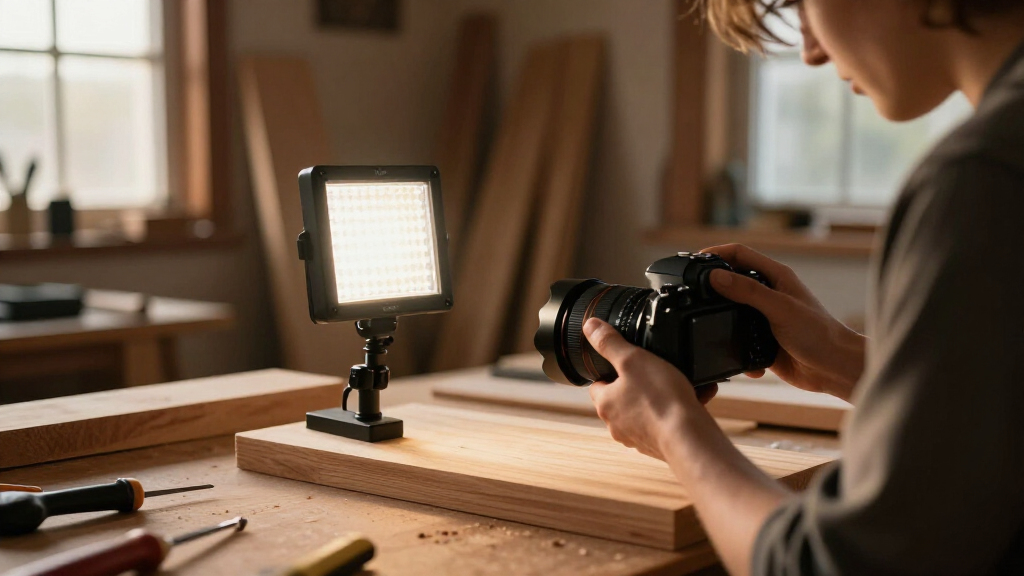led panel lights for product photography