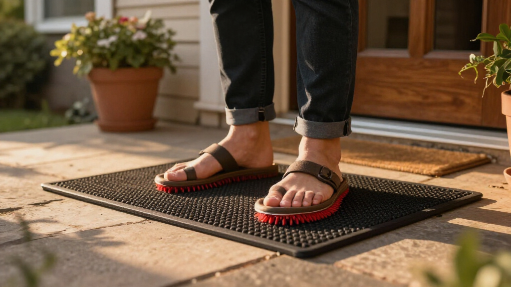 heated outdoor entry mat
