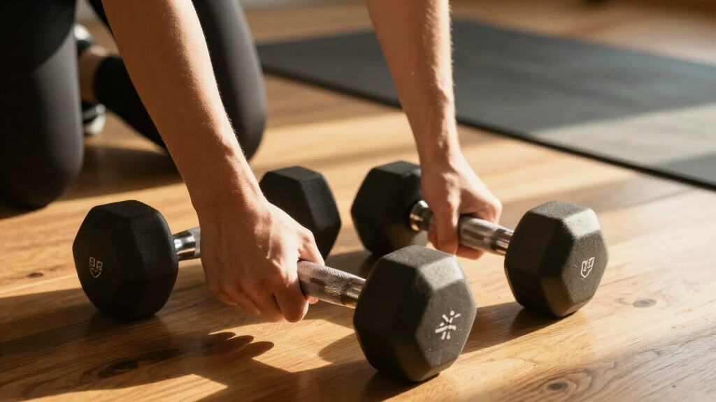 compact adjustable dumbbells