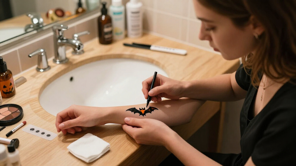Halloween temporary tattoo kits