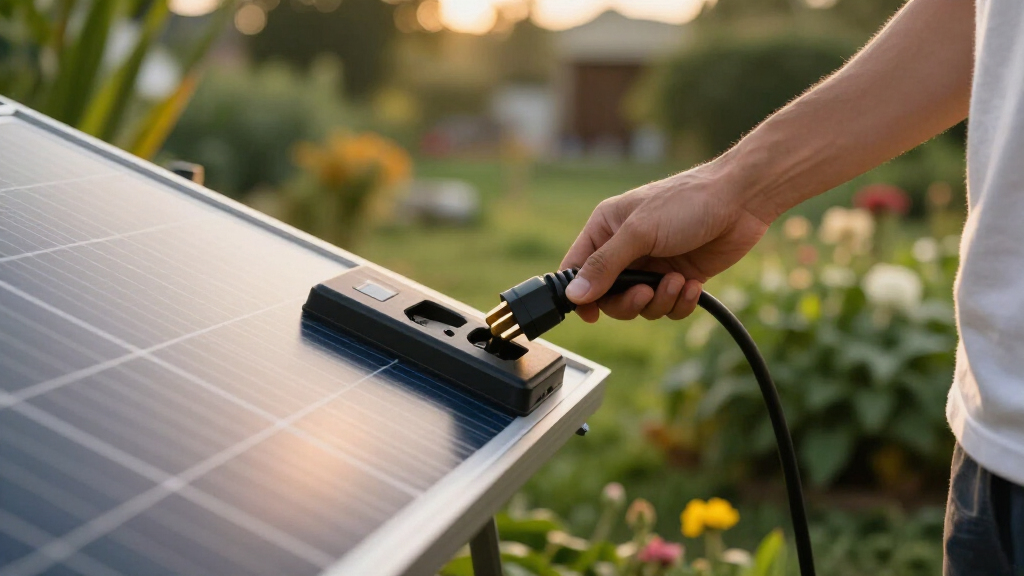 solar panels with outlet plug