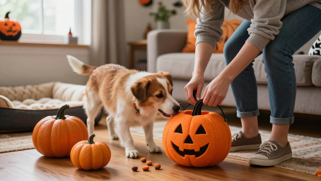 Halloween dog treat dispensers