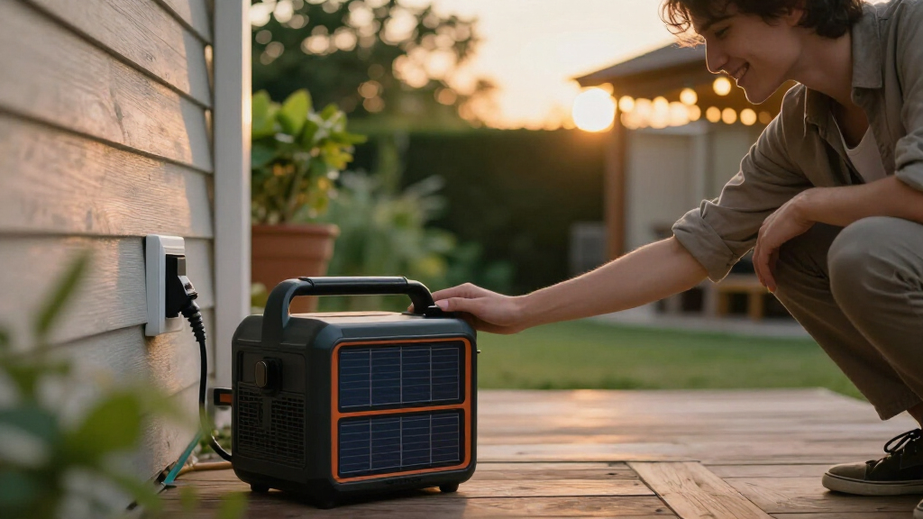 solar-powered backup generators