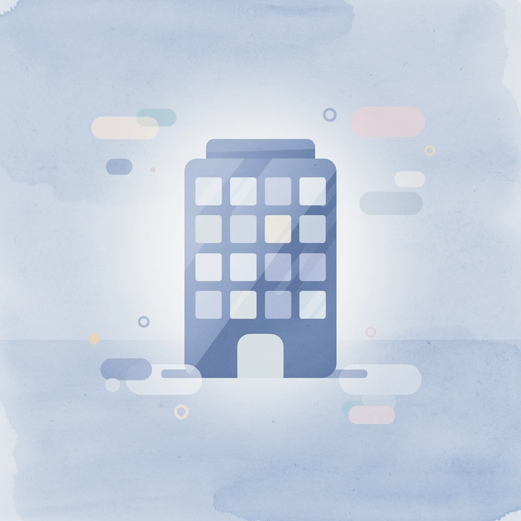 Icon representing enterprise architecture as a structural foundation