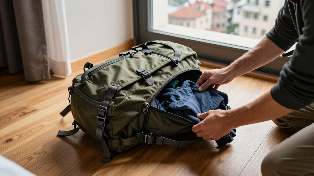 travel backpack for two week europe itinerary