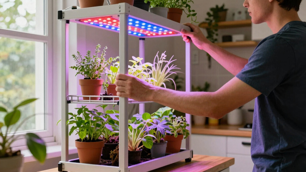best vertical grow rack with led lights