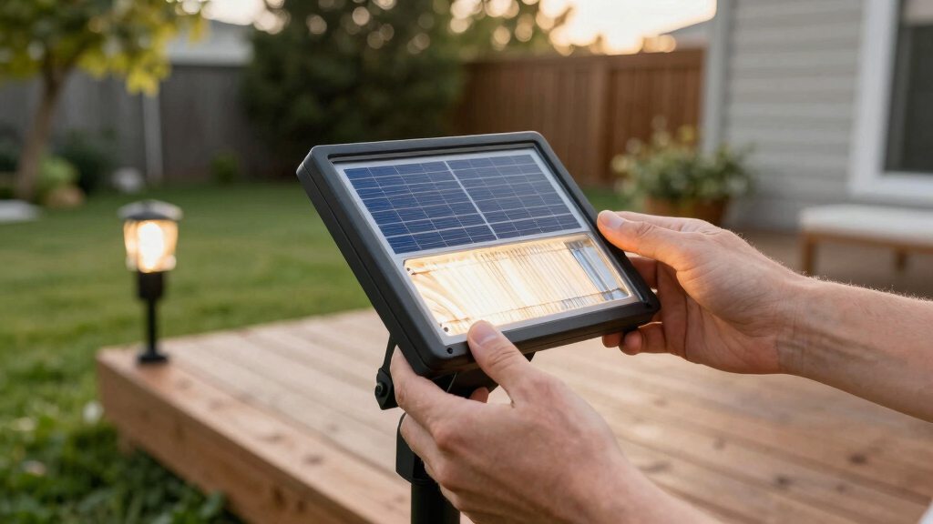 solar-powered outdoor lights