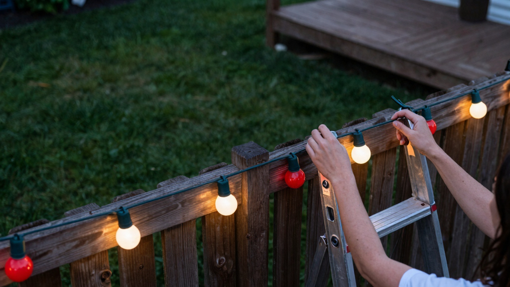 patriotic outdoor string lights