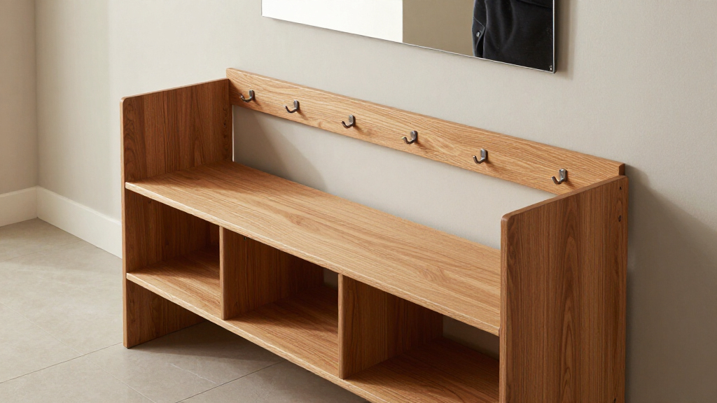 hall tree storage benches