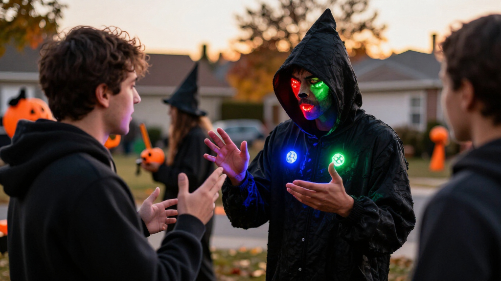 Halloween costumes with flashing lights