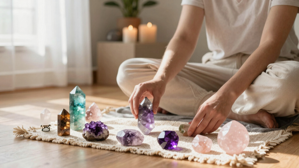 crystal healing sets
