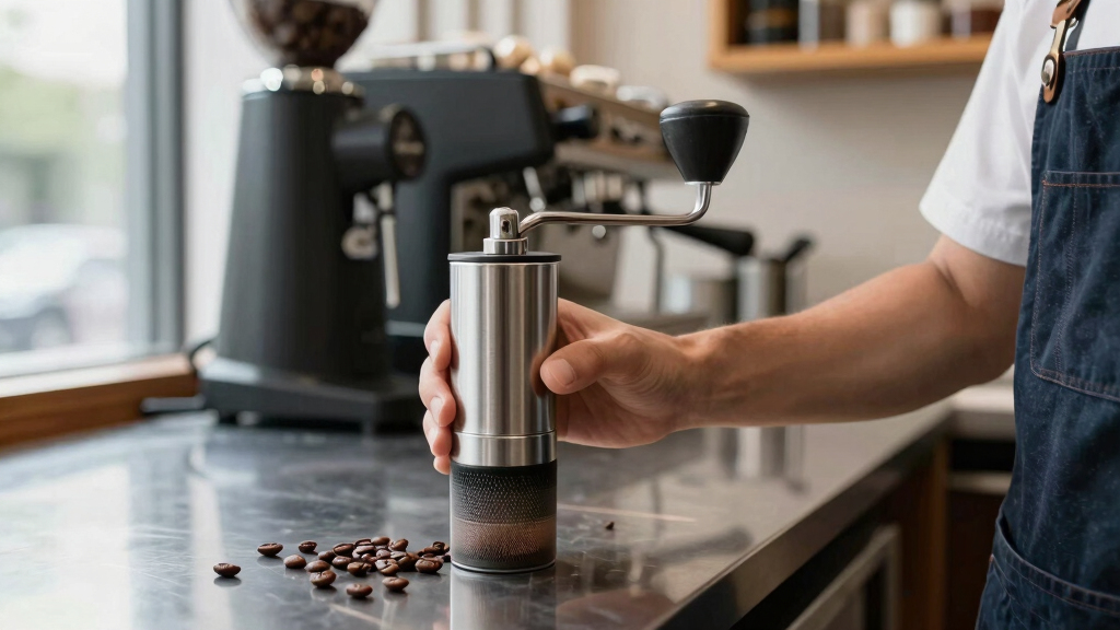 best hand grinder for espresso with large burr set
