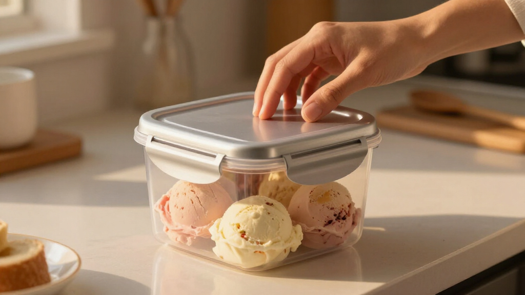 ice cream storage containers