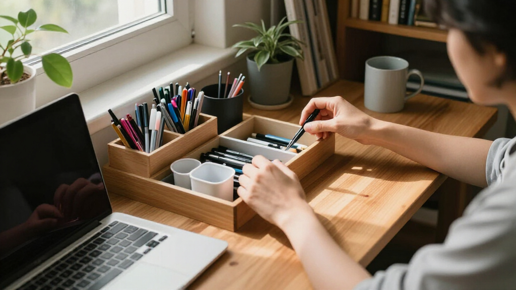 desk organization for study spaces