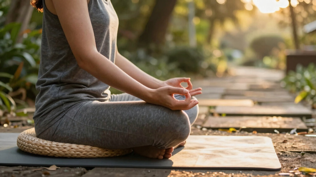 meditation cushions and mats