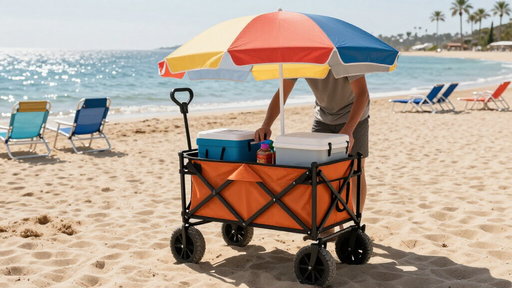 rated tow behind beach carts