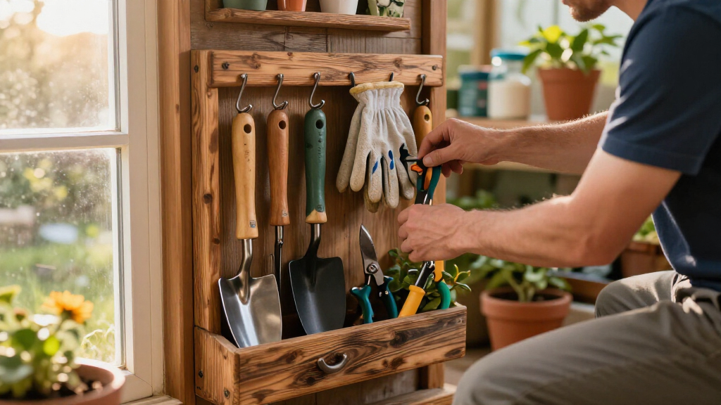 garden tool storage organizers
