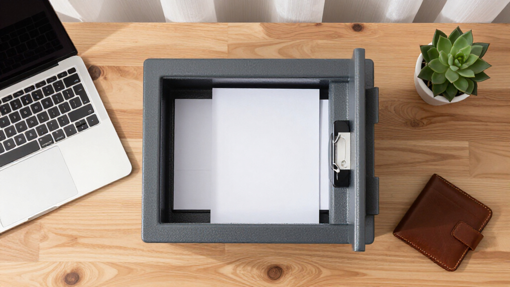 fireproof safe box for digital media and papers