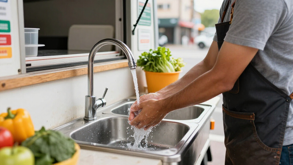 best dual basin portable sink for mobile food service