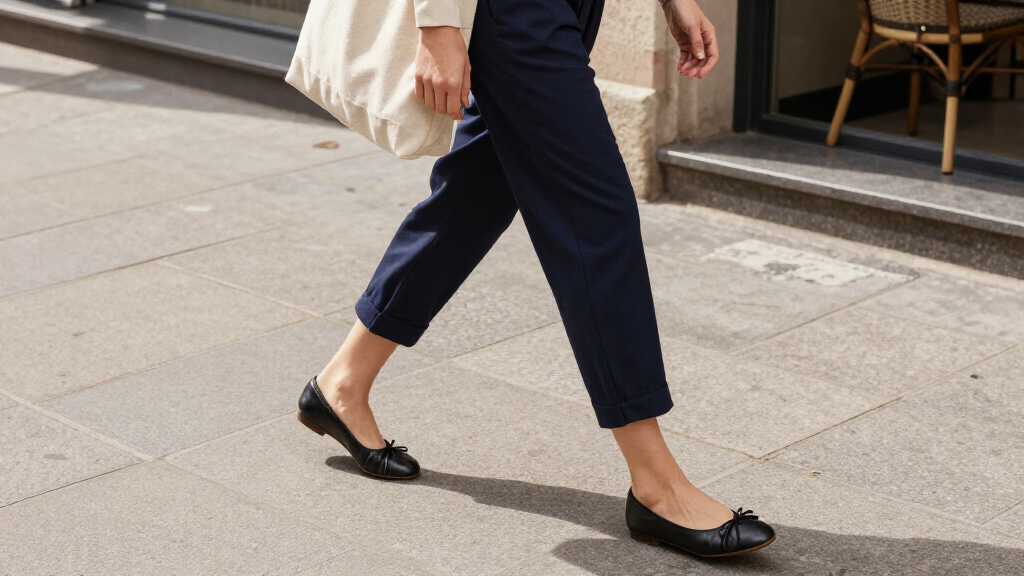 best pants to wear with ballet flats