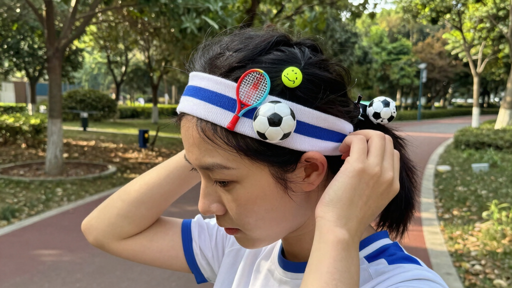 sports-themed hair accessories