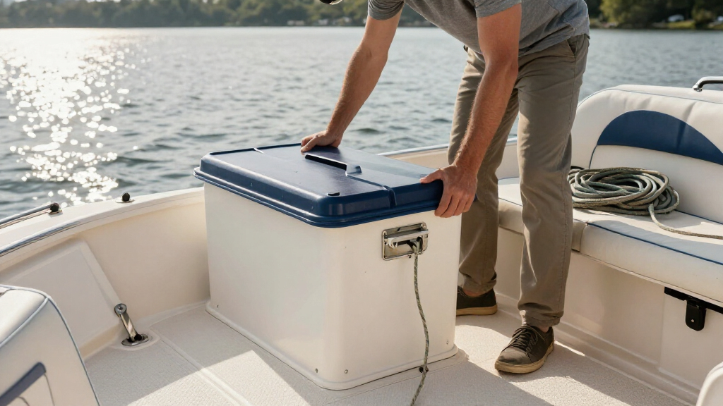 boat deck storage boxes