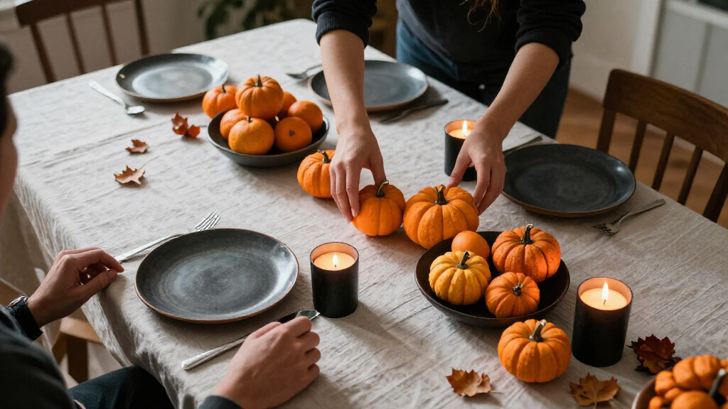 Halloween table decorations