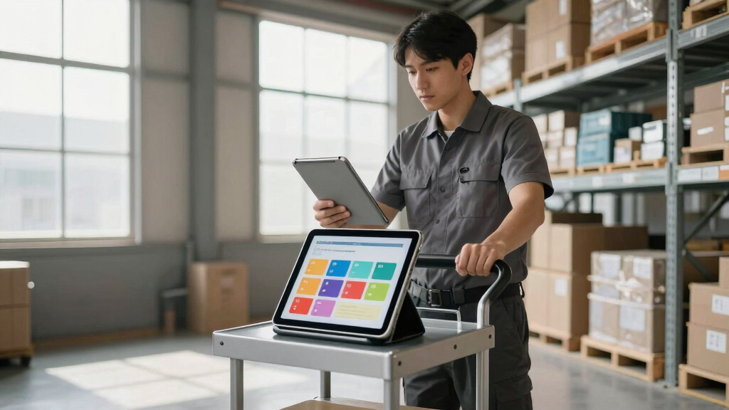 best warehouse tablet cart for inventory teams