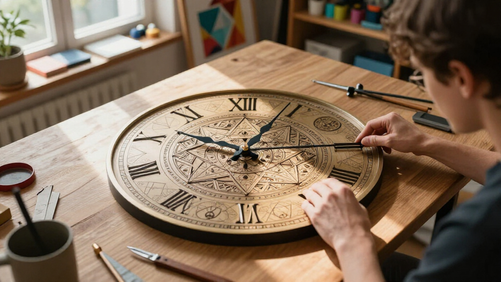 best sacred geometry wall clock large