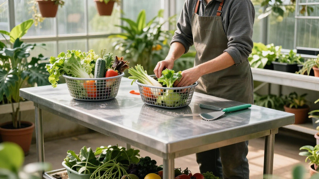 best stainless steel prep table for harvest processing