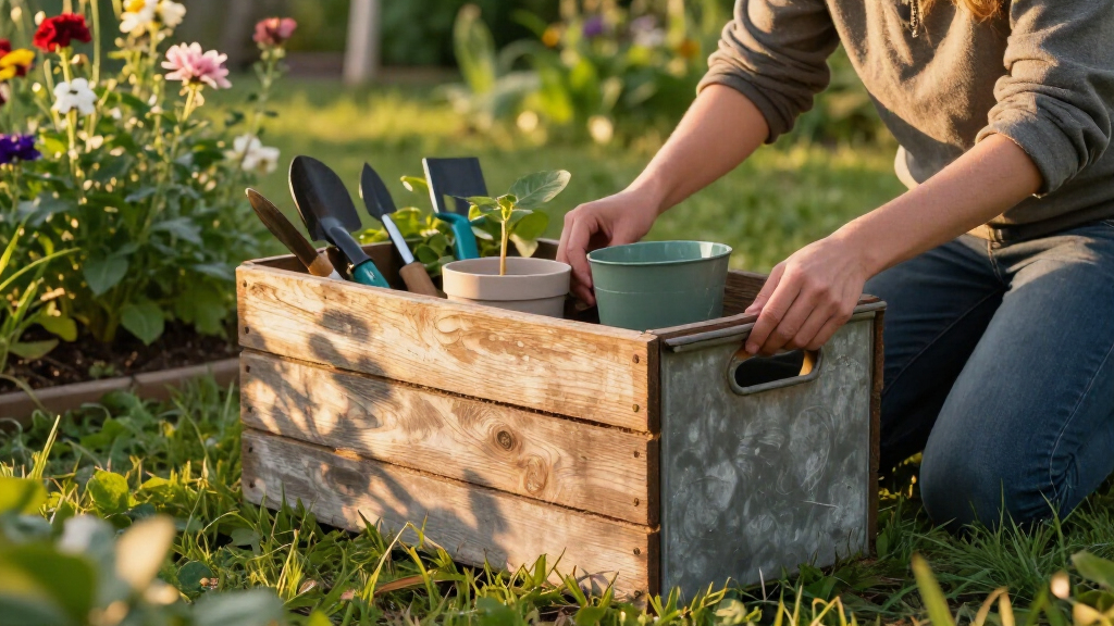 outdoor gardening storage bins