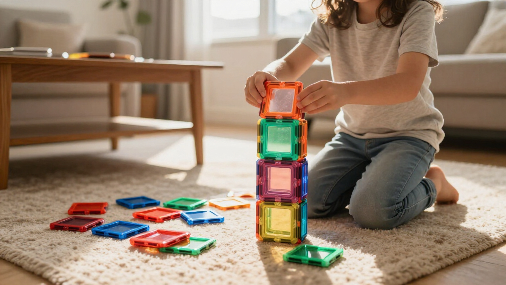 magnetic building tile sets