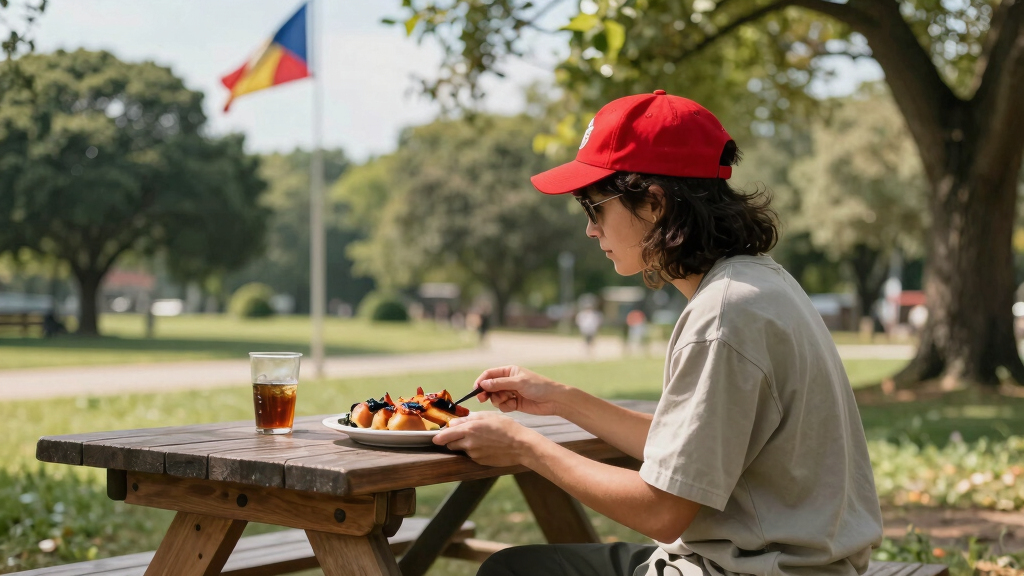 patriotic outdoor picnic table
