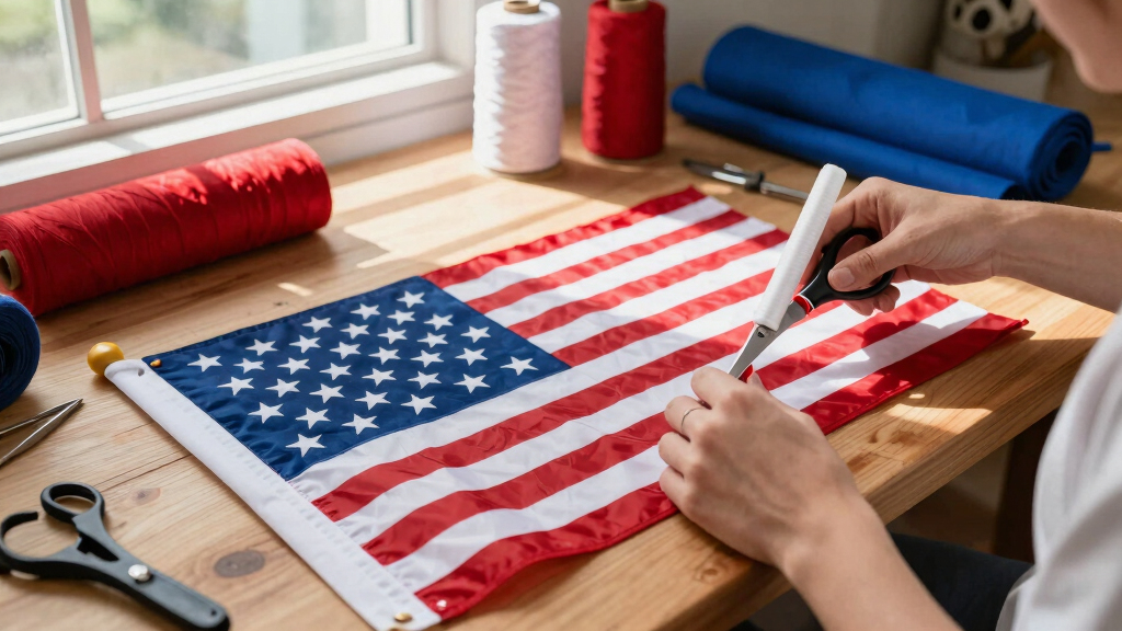 patriotic American flag banners