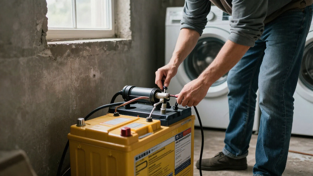best sump pump battery replacement high capacity