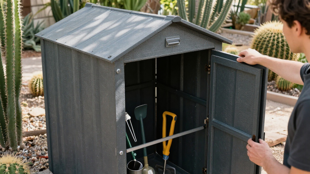 desert-friendly outdoor storage solutions