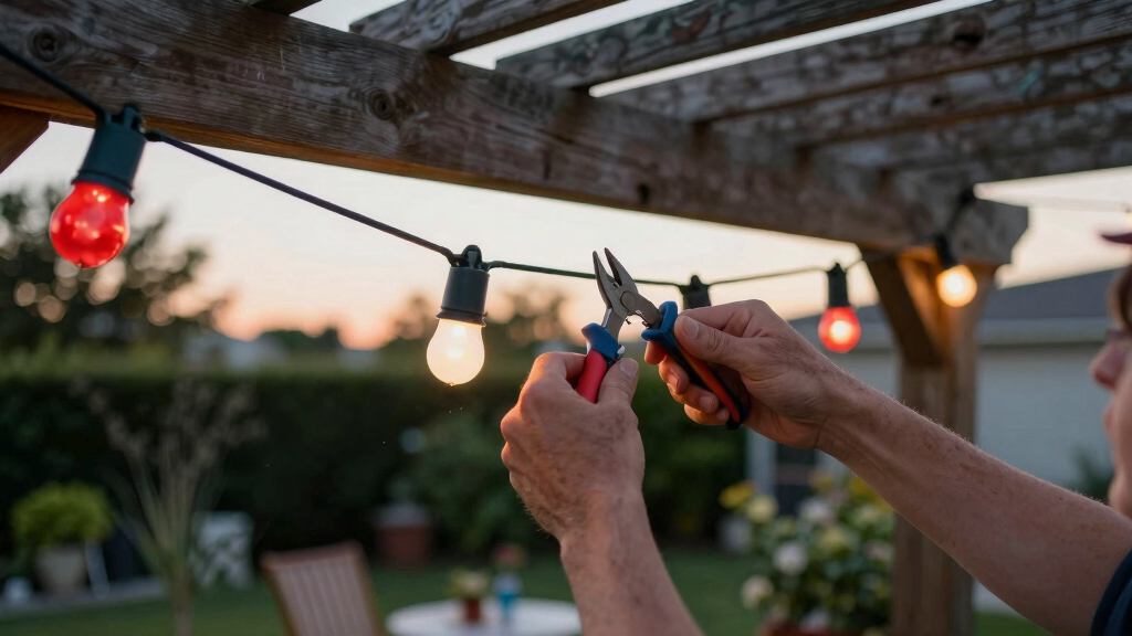 patriotic outdoor string lights