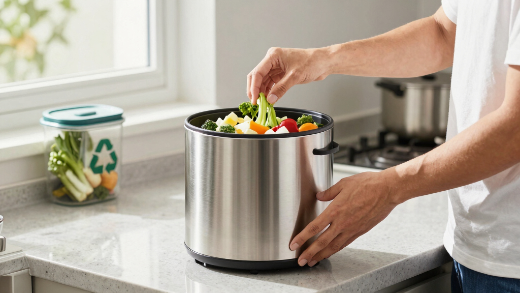 electric compost bin for kitchen
