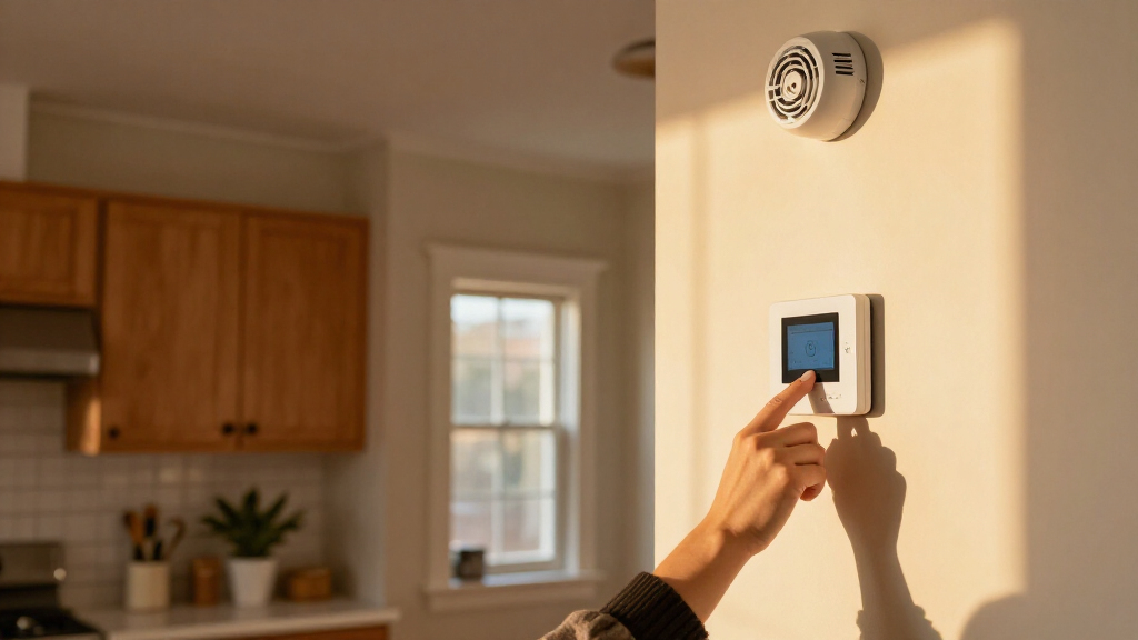 smart thermostat with fire alarm integration