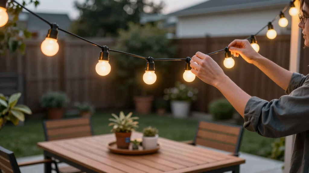 smart outdoor string lights