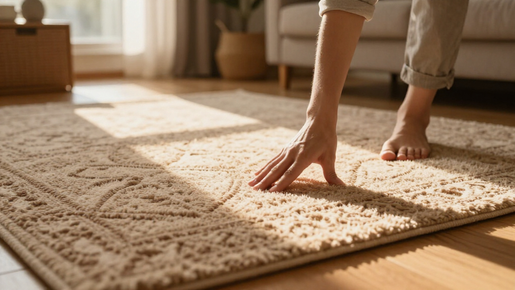 textured rugs for depth
