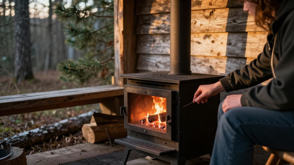 small wood stove for tiny cabin
