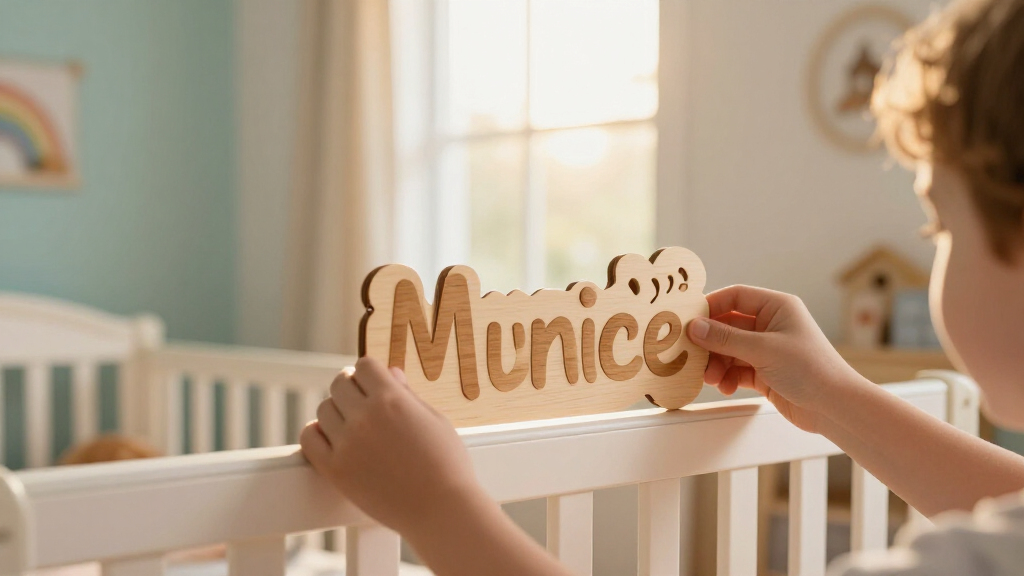 best solid wood nursery name signs