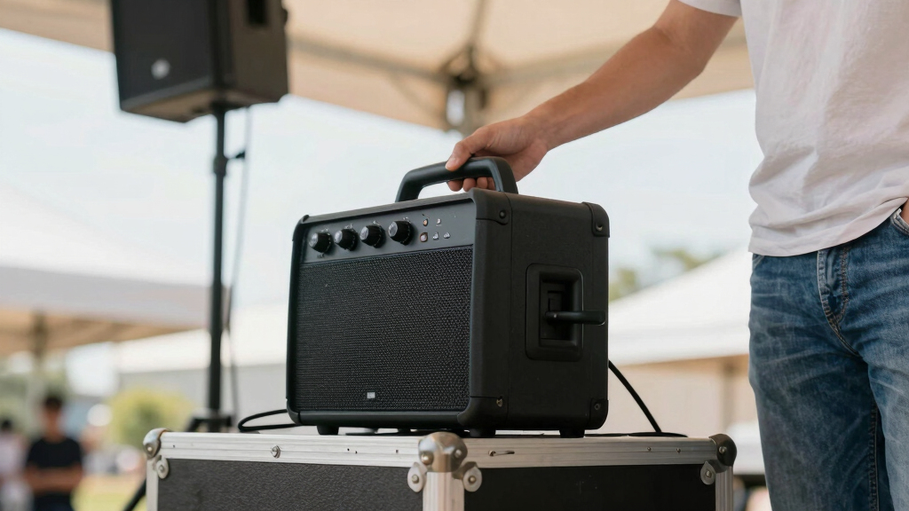compact portable PA speakers