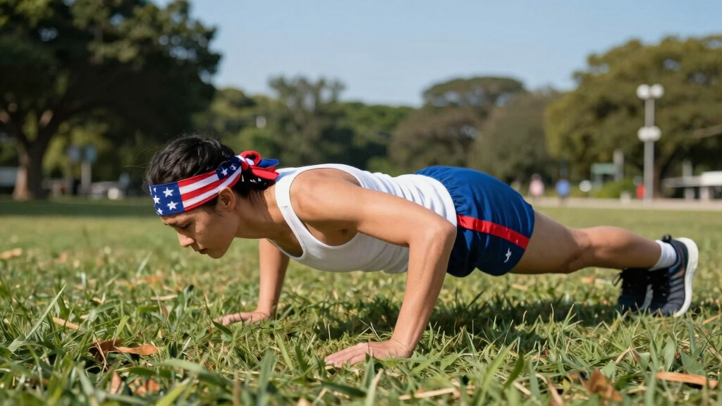 patriotic outdoor fitness gear