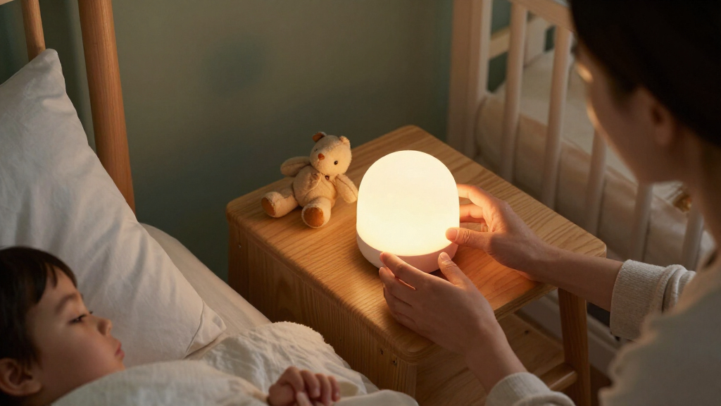 smart nightlight and sound machine combo