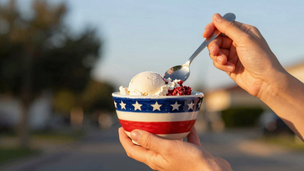 patriotic ice cream bowls